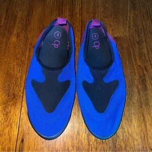Ocean Pacific Blue Black Pink Water Shoes Aqua Socks Womans US Size 5